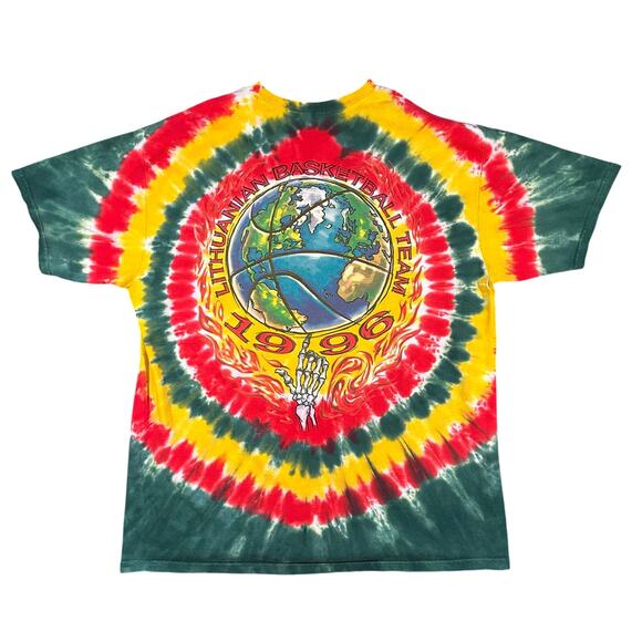 Liquid Blue Grateful Dead Lithuania Basketball Tie Dye T-Shirt - Picture 4 of 6